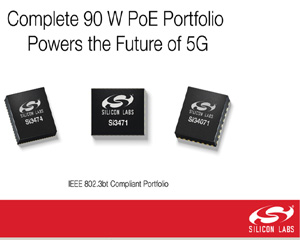 실리콘랩스, 90W PoE 추가시 비용과 복잡성 줄여주는 PoE 제품군 출시